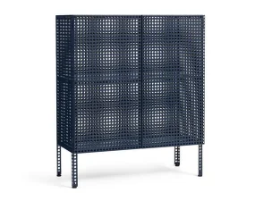 Skříňka Perforated Cabinet Floor Medium, steel blue
