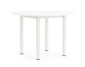 Stůl Annex Round Ø110, cream white/white laminate