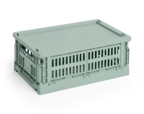 Plastové víko Colour Crate S, sage green