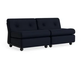 Dvoumístná pohovka Amanta, Maglia blue black