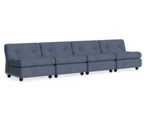 Čtyřmístná pohovka Amanta, Turf blue grey