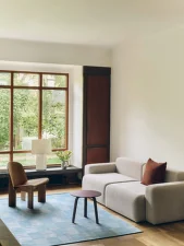 Stolek Bella Coffee Table Ø45x39, dark bordeaux