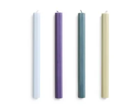 Svíčky Hexagon Candle set 4ks, meadow