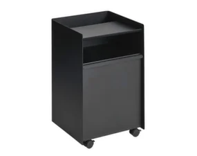 Stolek Folded Trolley Low Drawer, black