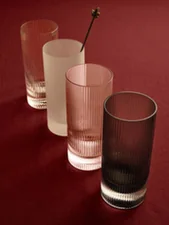 Sklenice Ripple Highball set 2ks, blush