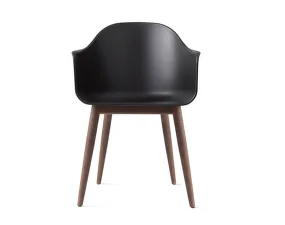 Židle Harbour Chair Wood, black / dark oak