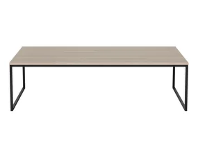 Konferenční stolek Como 60x120 low, white oak/black