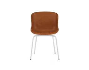 Čalouněná jídelní židle Hyg Chair Steel, white/ultra leather