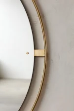 Zrcadlo Nimbus Ø60, polished brass