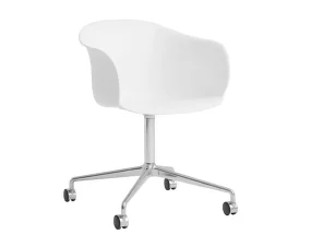 Židle Elefy JH36, white/polished aluminium