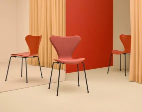 Židle Series 7™, přední čalounění, paradise orange / black