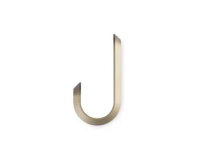 Věšáky Curve Mini Hooks – set 2 ks, matt gold