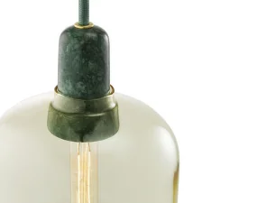 Závěsná lampa Amp Small, gold/green