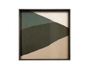 Tác Glass Tray Square S, Blue Wabi Sabi