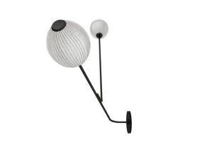 Nástěnná lampa Satellite, cream white