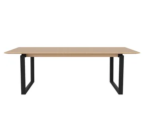 Jídelní stůl Nord 220 cm, black oak/white pigmented oiled oak