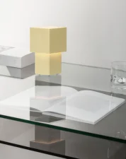 Přenosná stolní lampa Romb Mini, vanilla