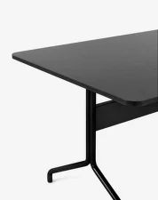 Jídelní stůl Pavilion AV18, black lacquered oak / black base