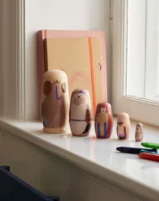 Dřevěné matrjošky Critter Nesting Dolls