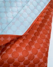 Pléd Mega Dot Organic 195x245, light blue
