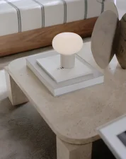 Přenosná stolní lampa Karl-Johan, light grey