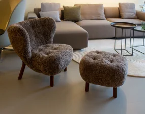 Křeslo Little Petra VB1, oak/sheepskin Sahara