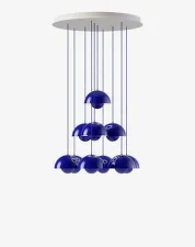 Lustr Flowerpot VP10 10, cobalt blue