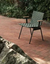 Židle s područkami Ville AV34, bronze green
