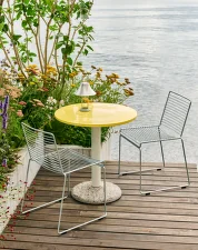Stůl Ceramic Ø70, bright yellow