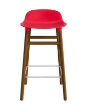 Barová židle Form 65 cm, bright red/walnut