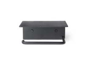 Držák na toaletní papír Dora w. shelf, black