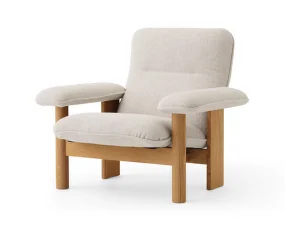 Křeslo Brasilia Lounge Chair, Moss 0011/natural oak