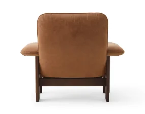 Křeslo Brasilia Lounge Chair, Dunes camel/dark stained oak