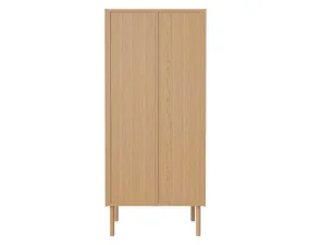 Skříň Cana s dřevěnými dveřmi a policemi, oiled oak