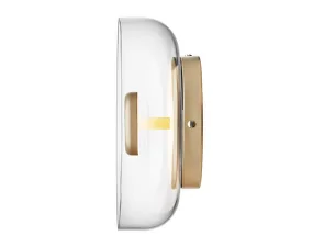 Nástěnná lampa Blossi, nordic gold/clear