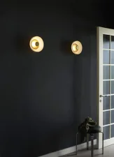 Nástěnná lampa Blossi, nordic gold/opal