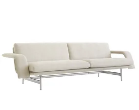 Třímístná pohovka Meantime AV31, Ecriture 210/polished aluminium