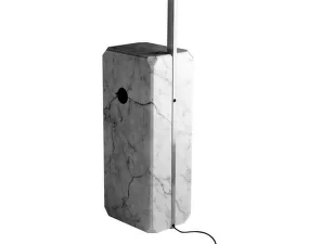 Stojací LED lampa Arco, steel