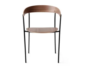 Židle Missing Armchair, lacquered walnut