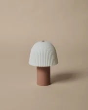 Přenosná lampa Frill, rose/white
