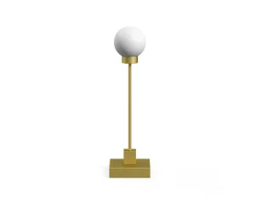 Přenosná stolní lampa Snowball, brass