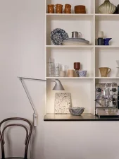 Nástěnná lampa NJP Long, light aluminium grey