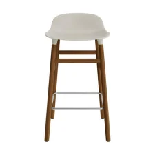 Barová židle Form 65 cm, light grey/walnut