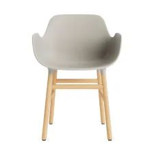 Židle Form s područkami, light grey/oak