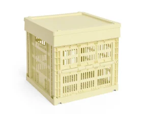 Plastové víko Colour Crate Cube/Square M, light yellow
