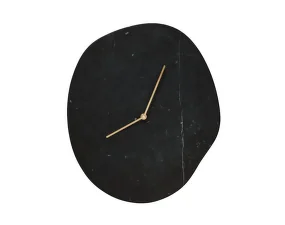 Hodiny Melt, black marble