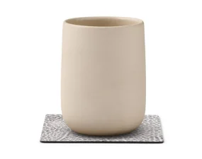 Podložka pod skleničku Square Hippo, white-grey