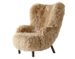 Křeslo Petra VB3, walnut/sheepskin Honey