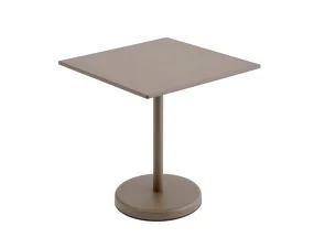 Stolek Linear Steel Café Table 70x70, taupe