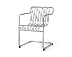 Židle Palissade Cantilever Dining Armchair, galvanised